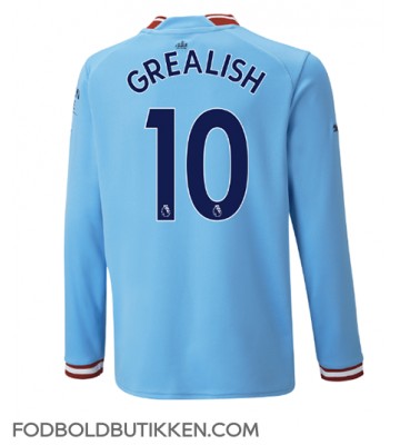 Manchester City Jack Grealish #10 Hjemmebanetrøje 2022-23 Langærmet